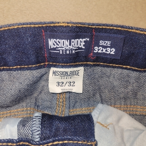 Mens Mission Ridge straight‎ leg Mission Ridge dark Denim Jeans mens Size… - Picture 6 of 7